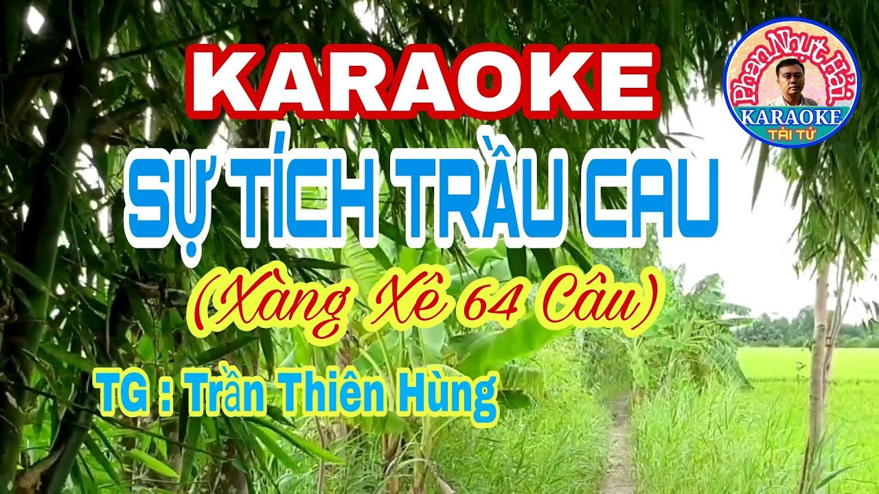 karaoke SỰ TÍCH TRẦU CAU | Xàng Xê 64 Câu | Trần Thiên Hùng