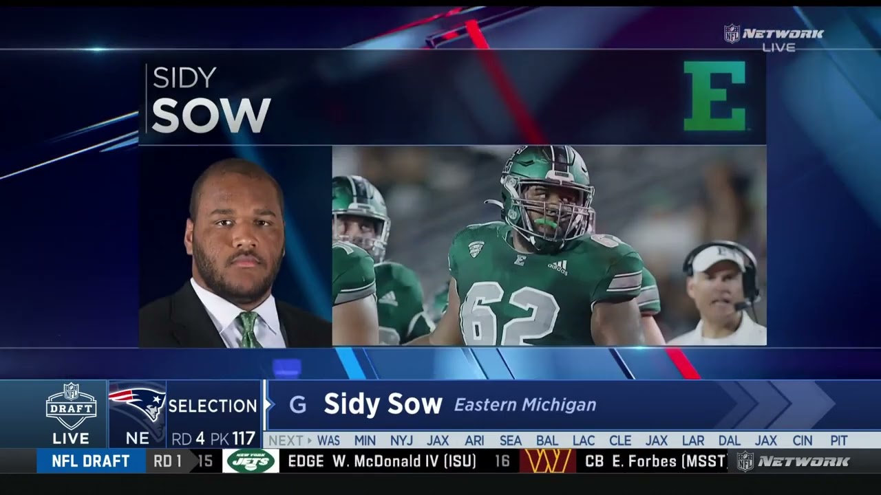 Sidy Sow Selected by the New England Patriots in the 2023 NFL Draft