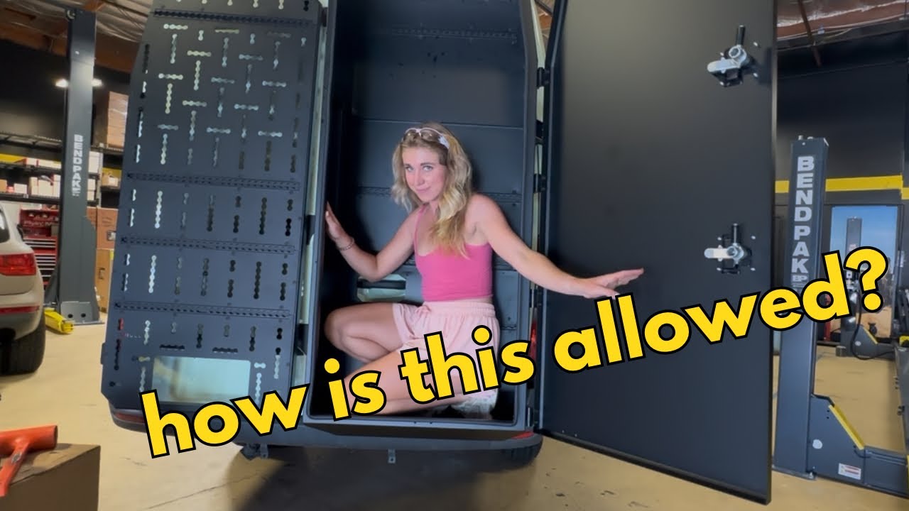 Installing HUGE boxes and spare tire carrier on my Sprinter 