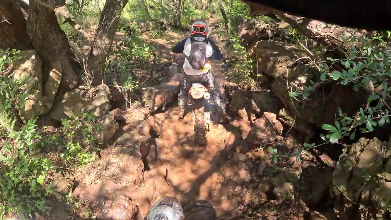 Wild West - Following Richard through a muddy section just before the pit area
