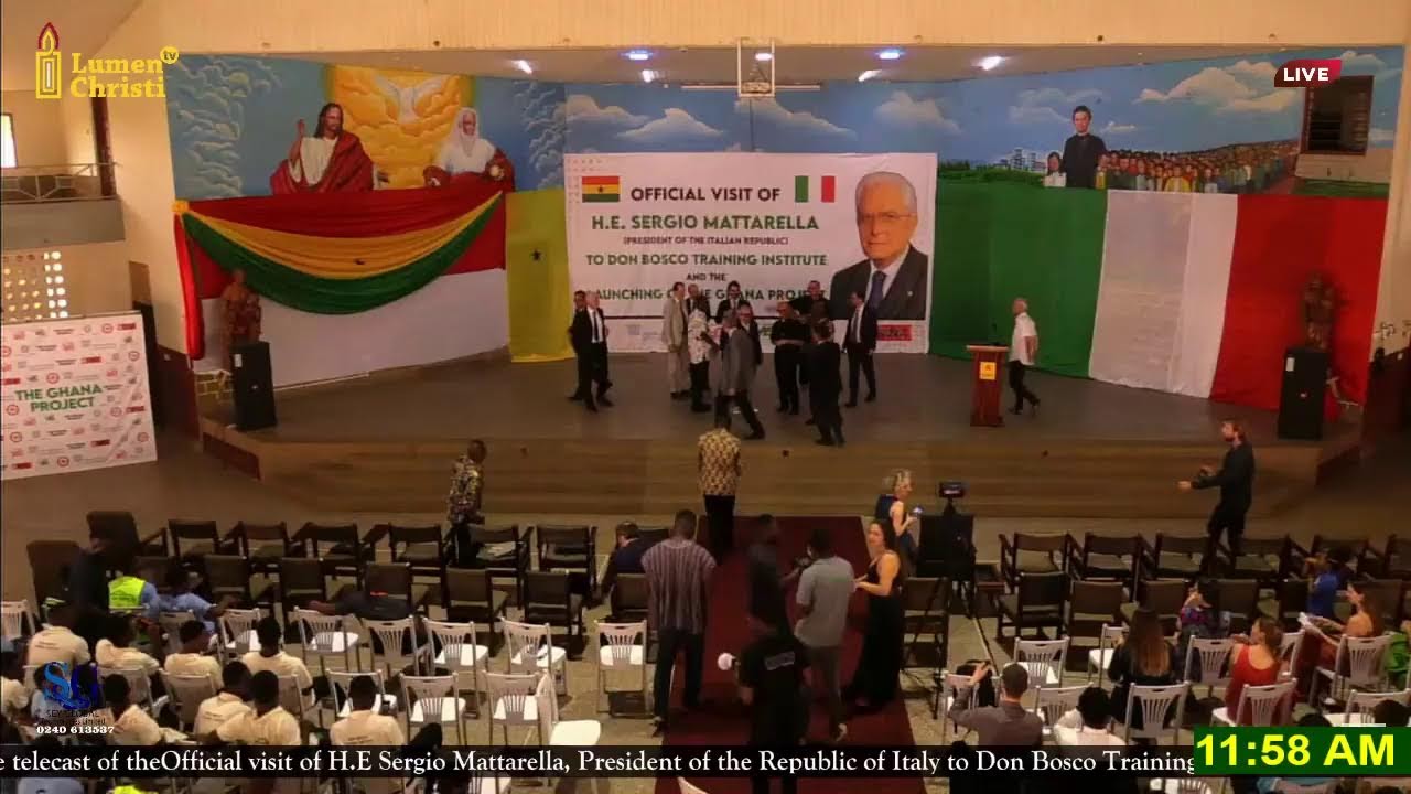 OFFICIAL VISIT OF H.E SERGIO MATTARELLA TO DON BOSCO TRAINING INSTITUTE