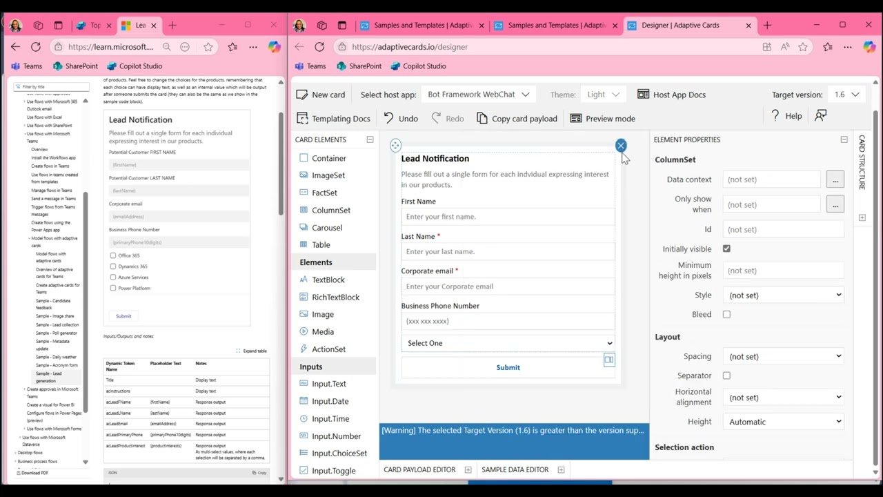 NO CODE solution for Making Adaptive Cards for Copilot Studio