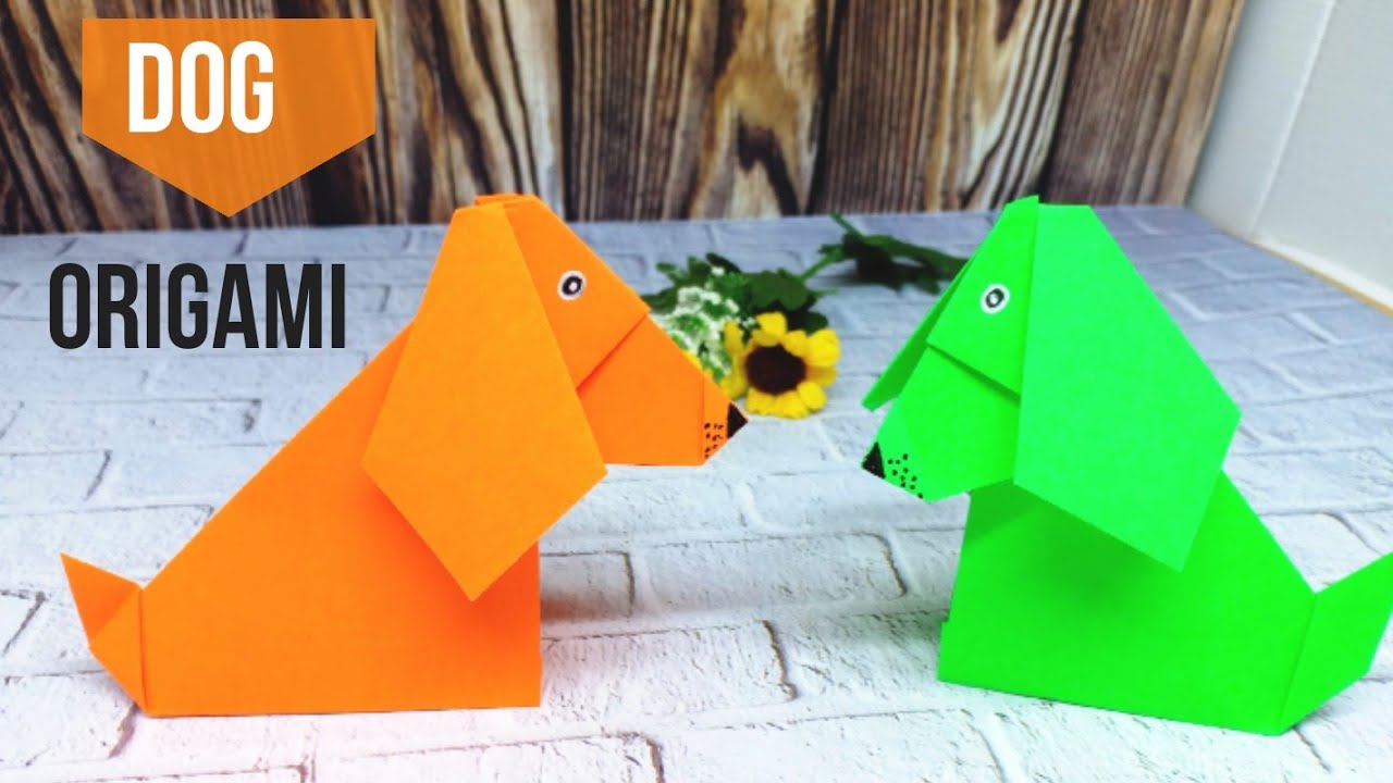 ORIGAMI DOG EASY | easy origami dog