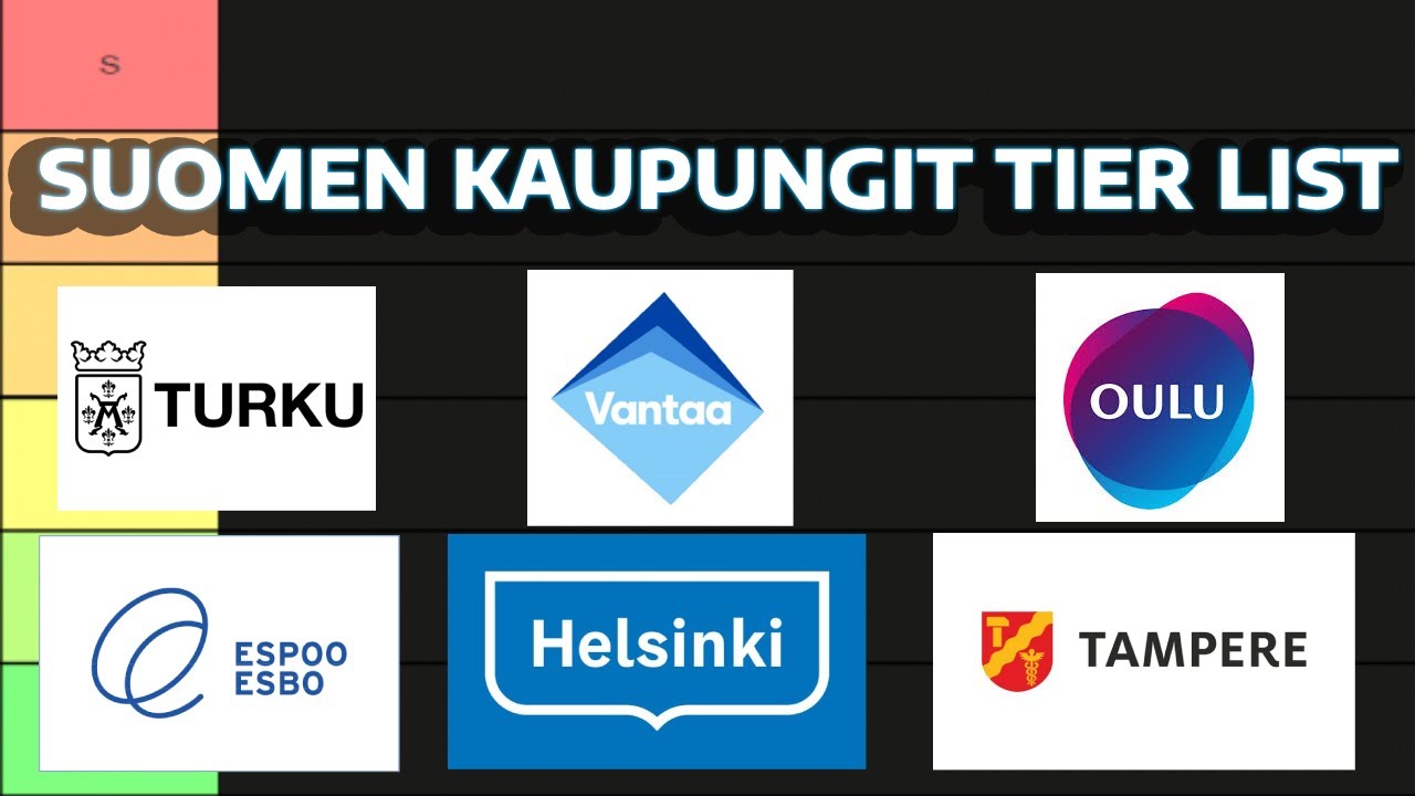 Suomen kaupungit Tier List (Paras ja Huonoin kaupunki)