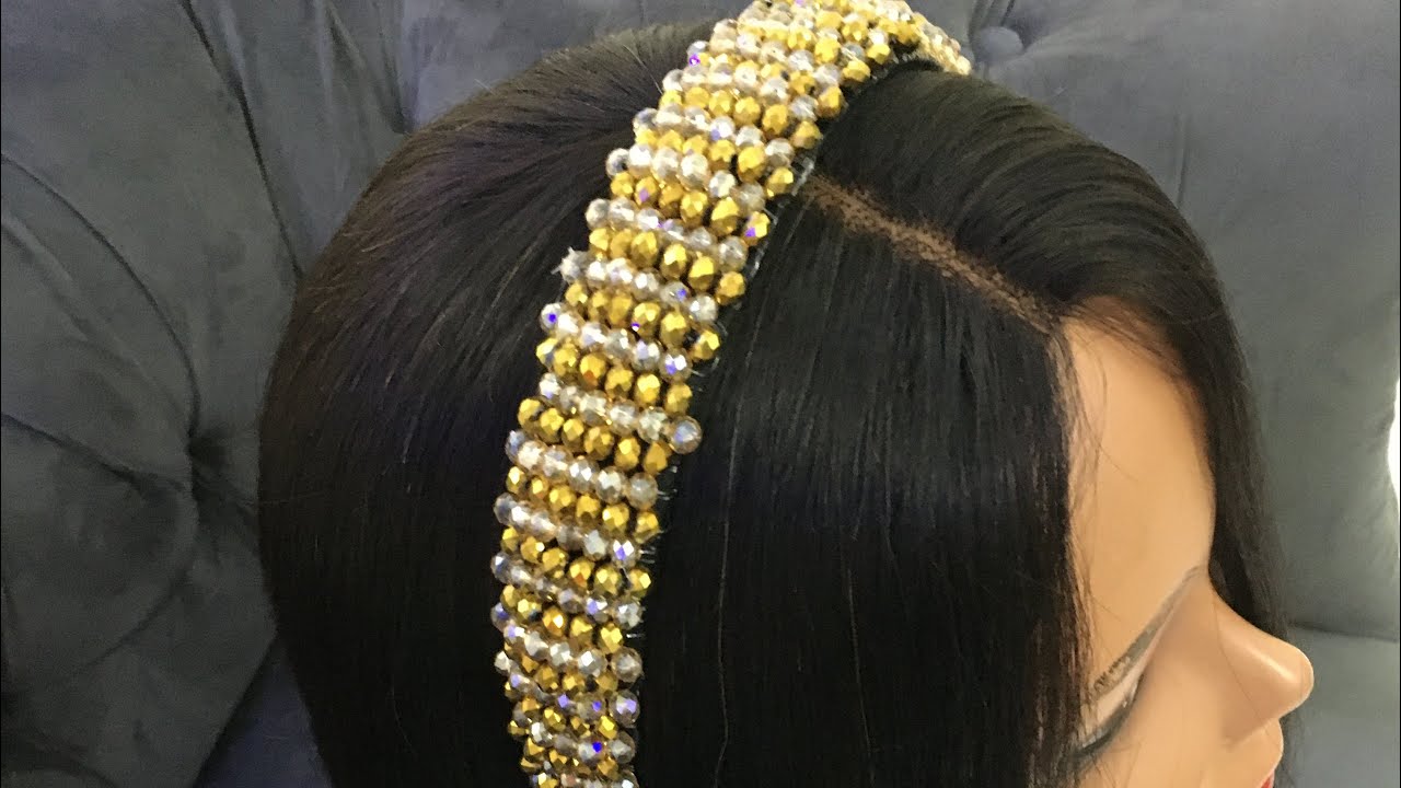 DIY BEADED HAIR BAND