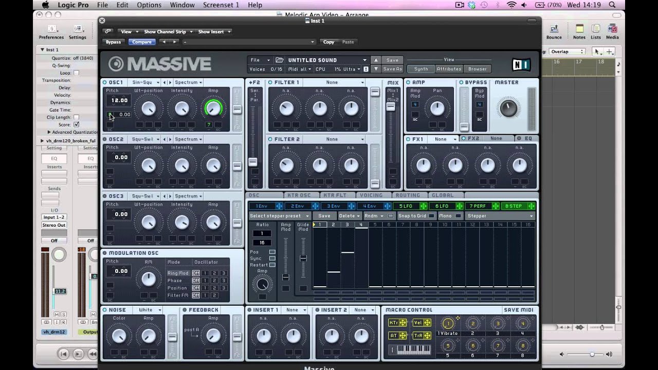 Melodic Arp Sound in NI Massive