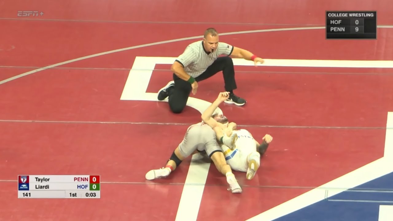 141lbs Nathan Taylor (Penn) vs Chase Liardi (Hofstra)