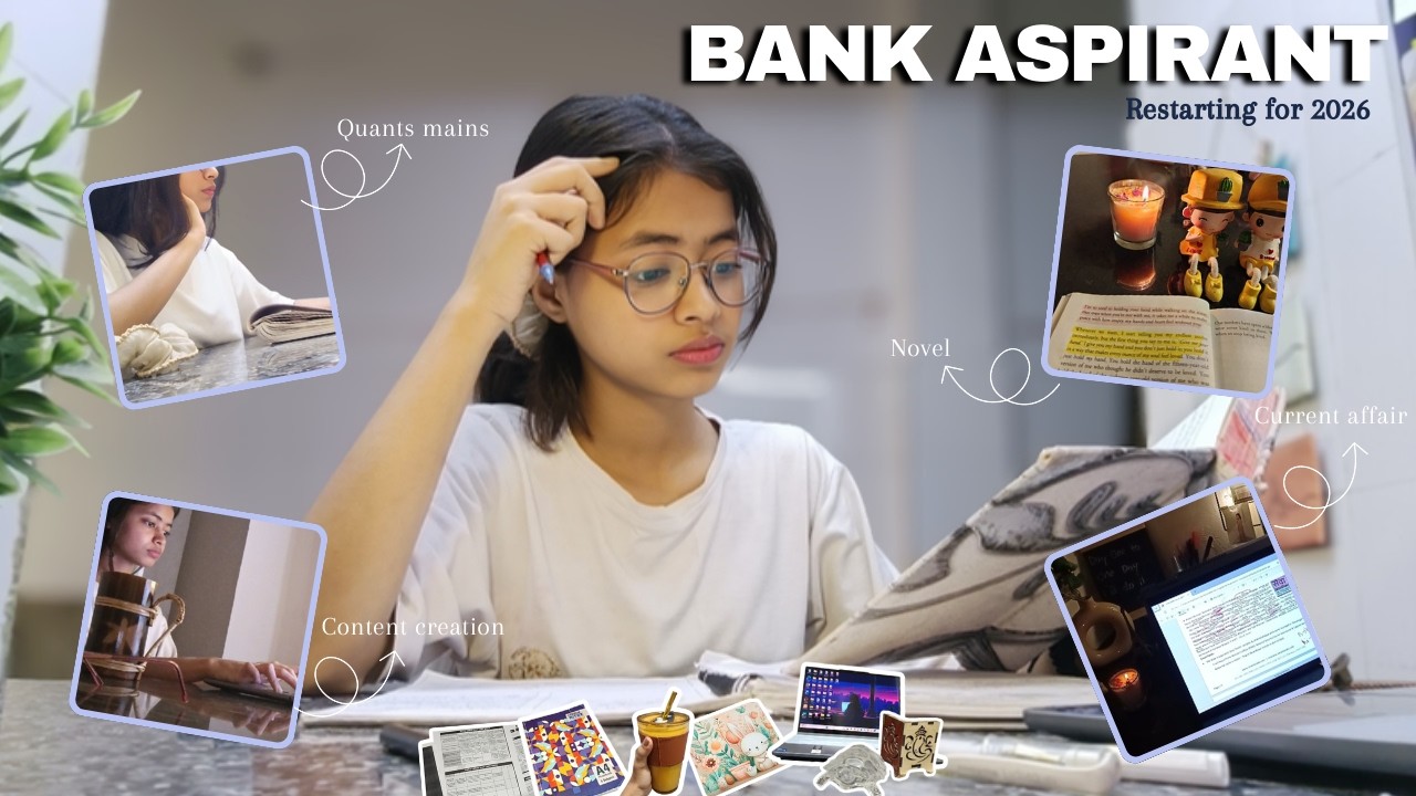 RBI Assistant: How I am balancing Pre + Mains 📖|| Bank aspirant study vlog 🩷✨