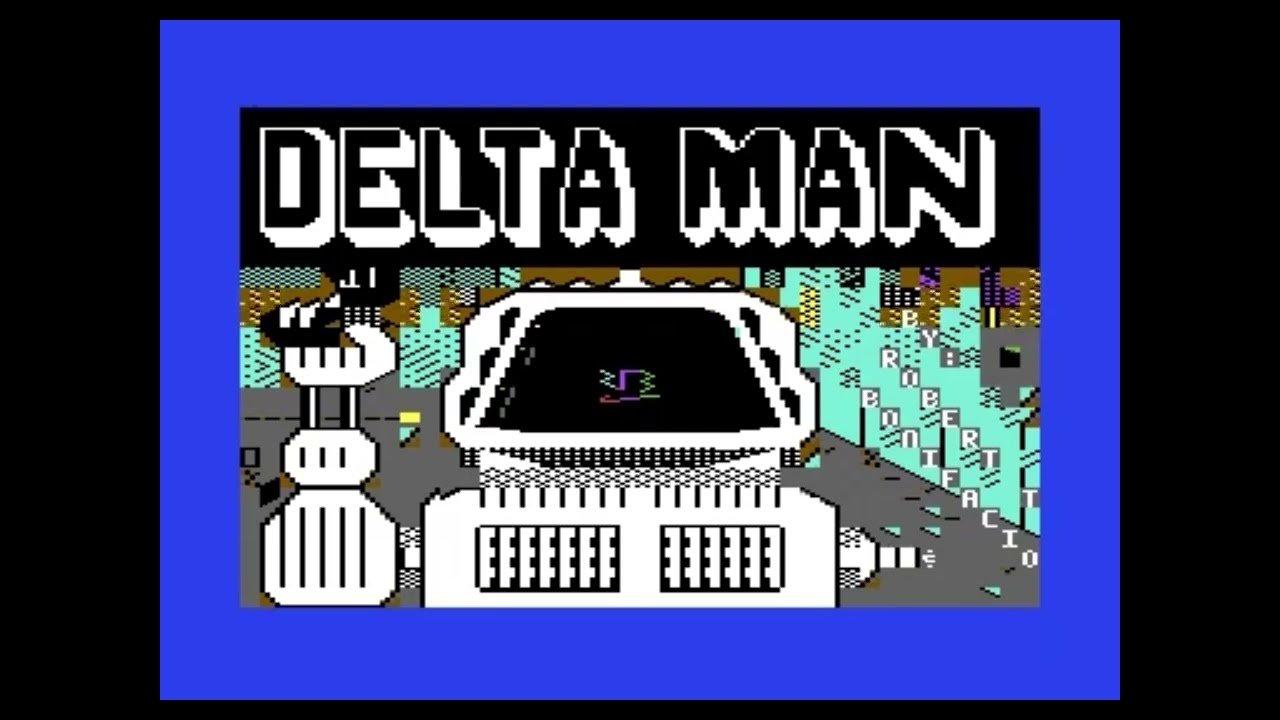 DELTA MAN - Commodore 64 Game - Cosmi Corporation - introductory horror cut scene