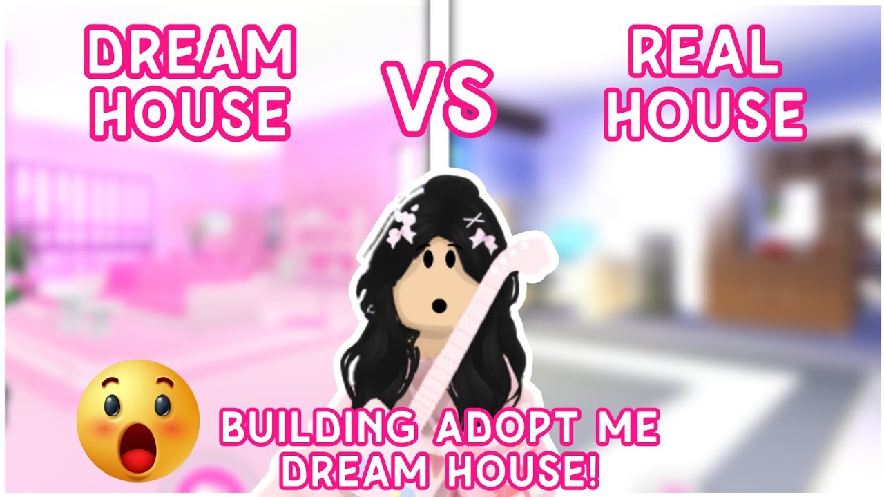 Building My DREAM HOUSE In Adopt me!| REVEALING OUR HOUSE IN REAL LIFE😱🏠| giveaway in end #adoptme