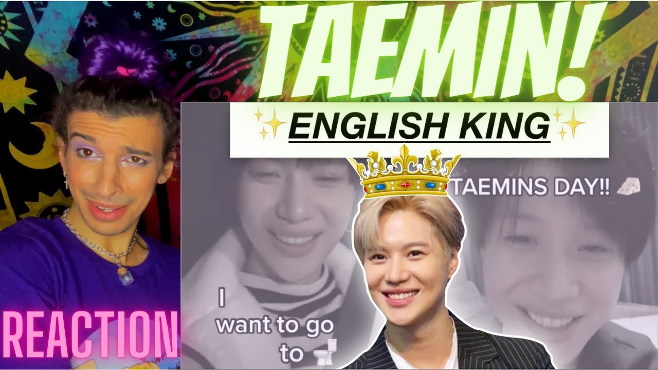 Taemin's English will clear your skin (tiktok compilation feat.SHINee) | REACTION