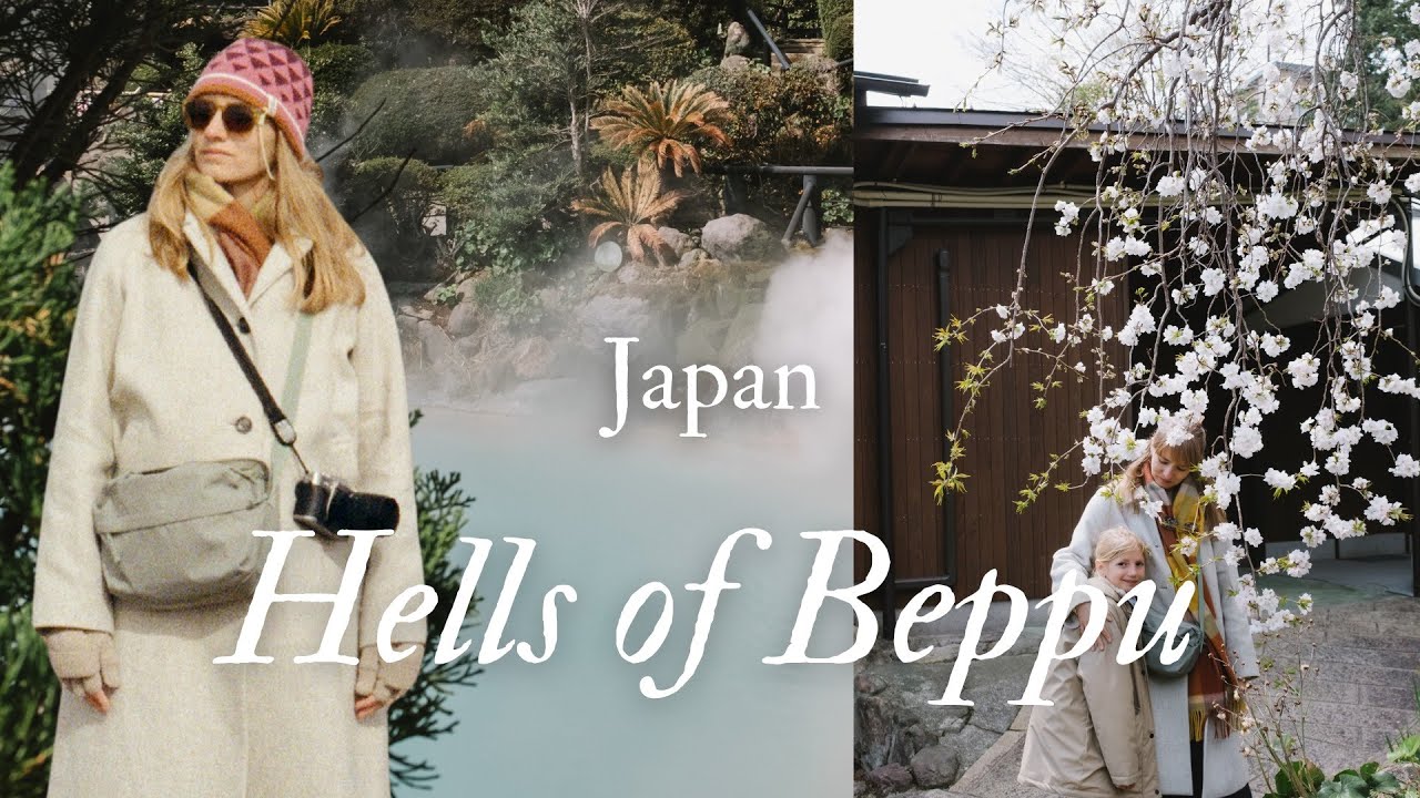 Hells of Beppu, Japan 🌋 | Stunning Hot Springs, Steam & Cherry trees and palms. #Beppu #HellsOfBeppu