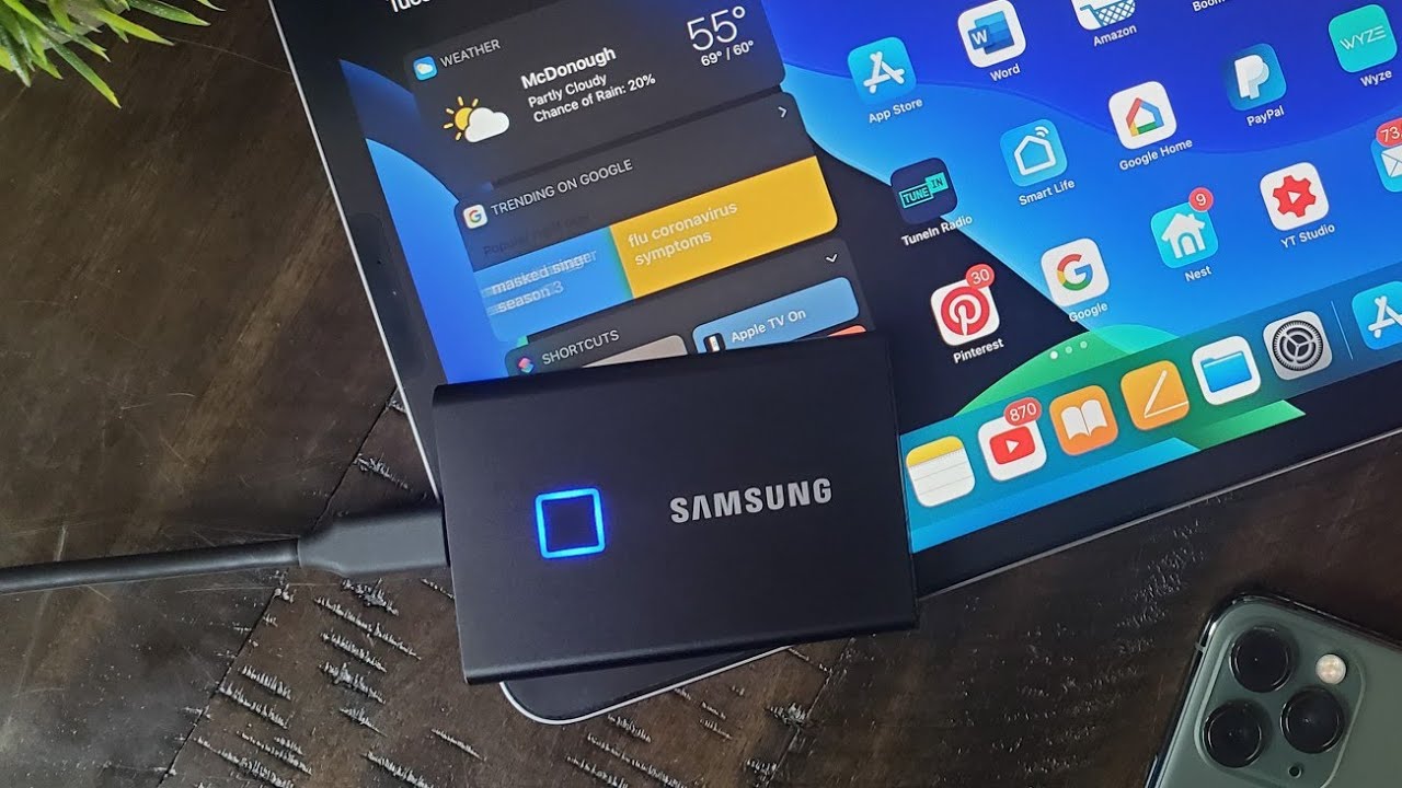 The Best SSD for iPad Pro in 2020: Samsung T7 Touch