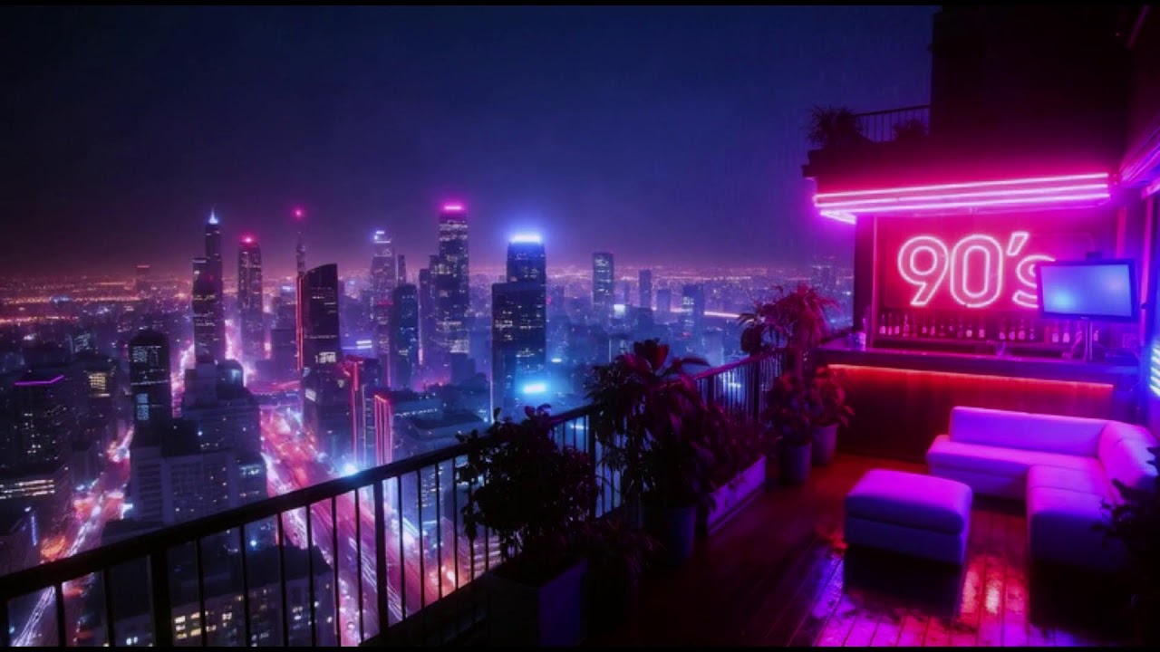 Rainy Lofi Balcony 🌂 Chill Lofi Hip Hop Beats to Feel the 90’s Mood ☔️ Lofi Rain Playlist