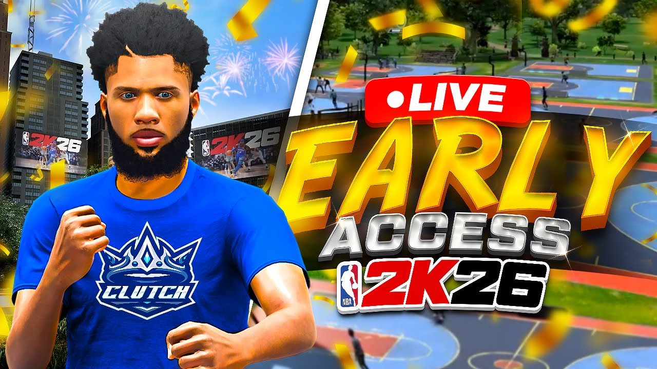 ClutchUpNext Plays NBA 2K26 Early Access! NBA 2K26 GAMEPLAY! Best Build NBA 2K26
