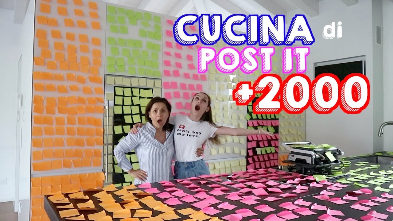 HO RICOPERTO LA CUCINA DI POST IT (pi&ugrave; di 2000) | Sofia Dalle Rive