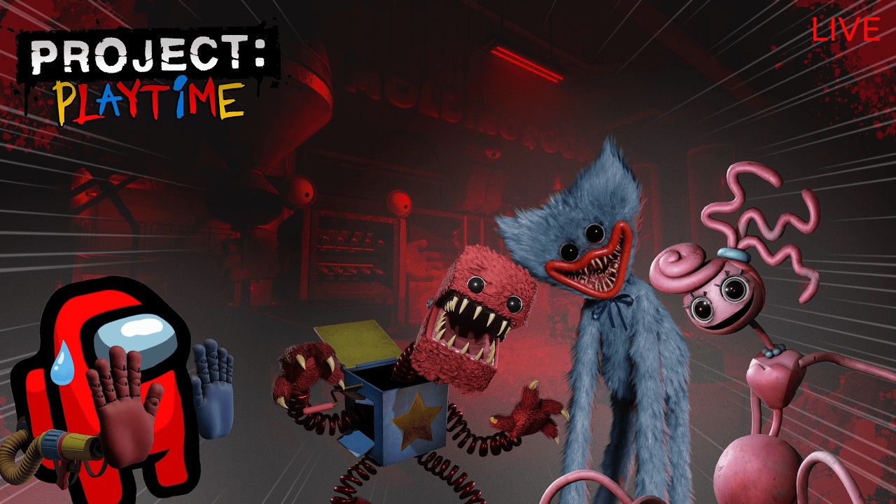 VOLTANDO A JOGAR PROJECT PLAYTIME EM LIVE! I Live 🔴