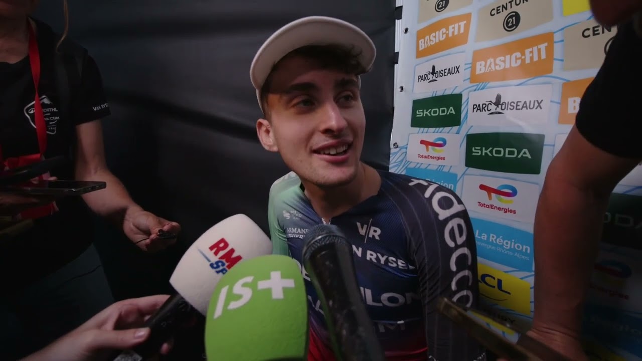 Paul Seixas - Interview &agrave; l'arriv&eacute;e - Etape 7 - Tour Auvergne Rh&ocirc;ne-Alpes 2026