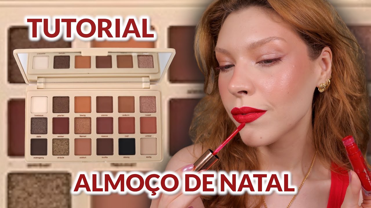 MAQUIAGEM **FÁCIL E ELEGANTE** PARA **ALMOÇO** DE NATAL 2025!