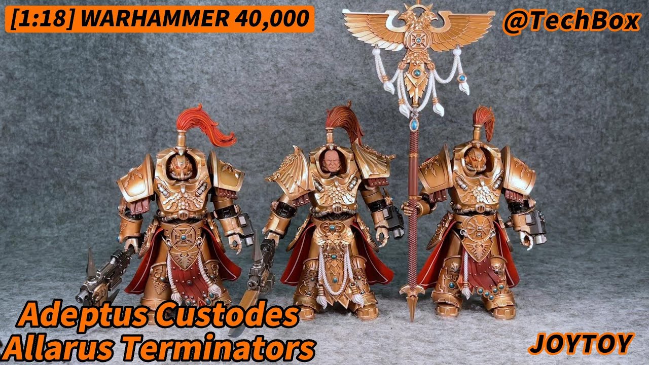 Joytoy Warhammer 40K, Adeptus Custodes - Allarus Terminators, 1/18 scale action figure