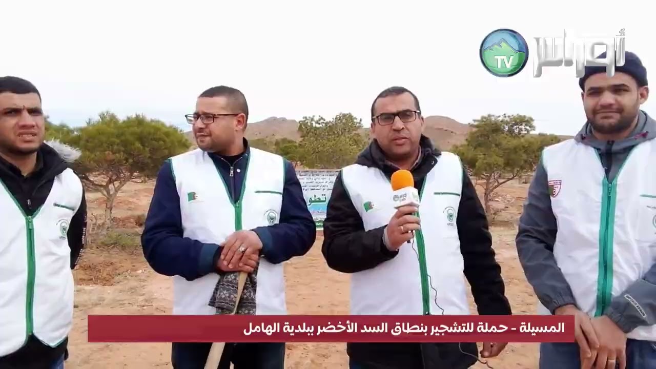 #المسيلة... #الولاية_المنتدبة_بوسعادة #بلدية الهامل حملة للتشجير بنطاق السد الأخضر ببلدية الهامل
