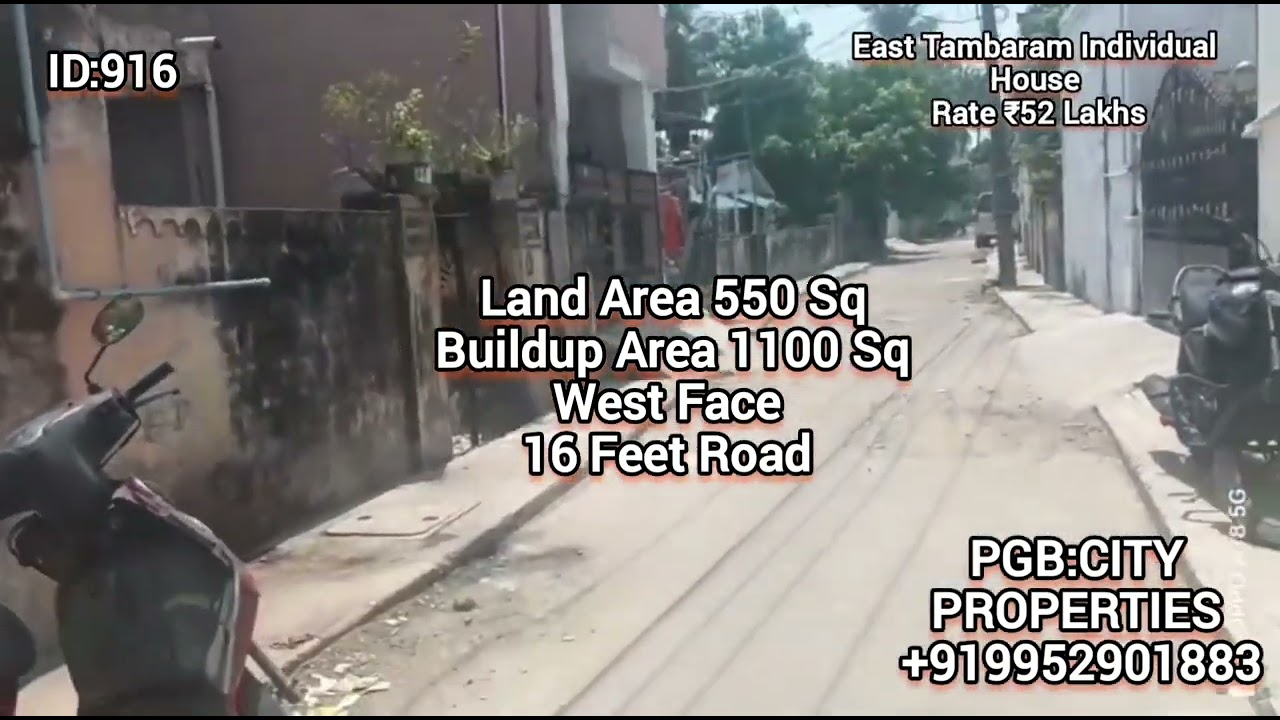 ID:916:East Tambaram Individual Home Rate ₹52 Lakhs