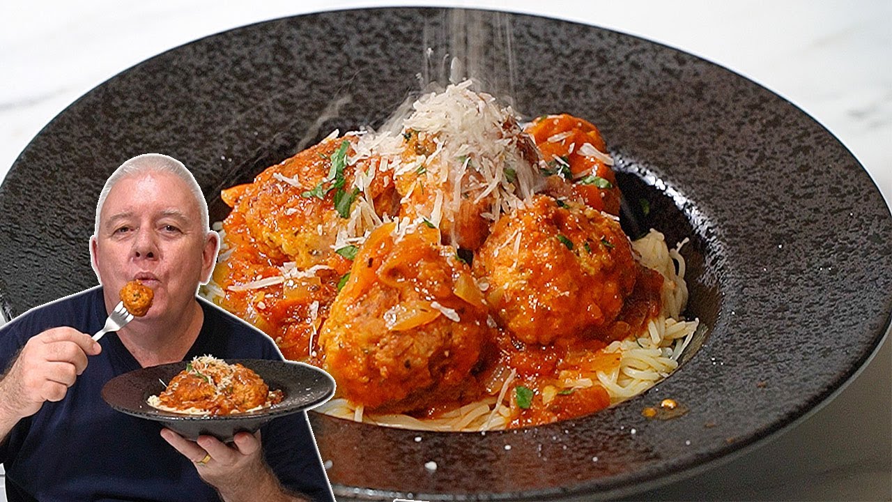 Juicy Chicken Meatballs in Rich Tomato Sauce &ndash; Better Than Beef?