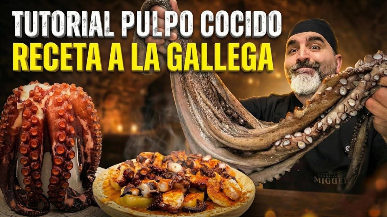 Cómo cocer Pulpo, Receta a la gallega.