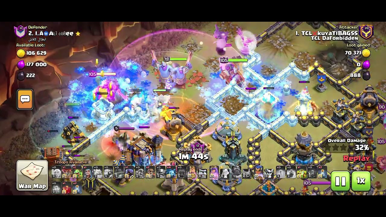 TOWNHALL-18💪😱TITAN TROOPS strategy😎with support heroes and fireball💪😉 #ClashOfClans