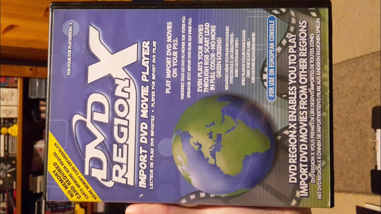 DVD Region X import movie player for PAL Playstation 2