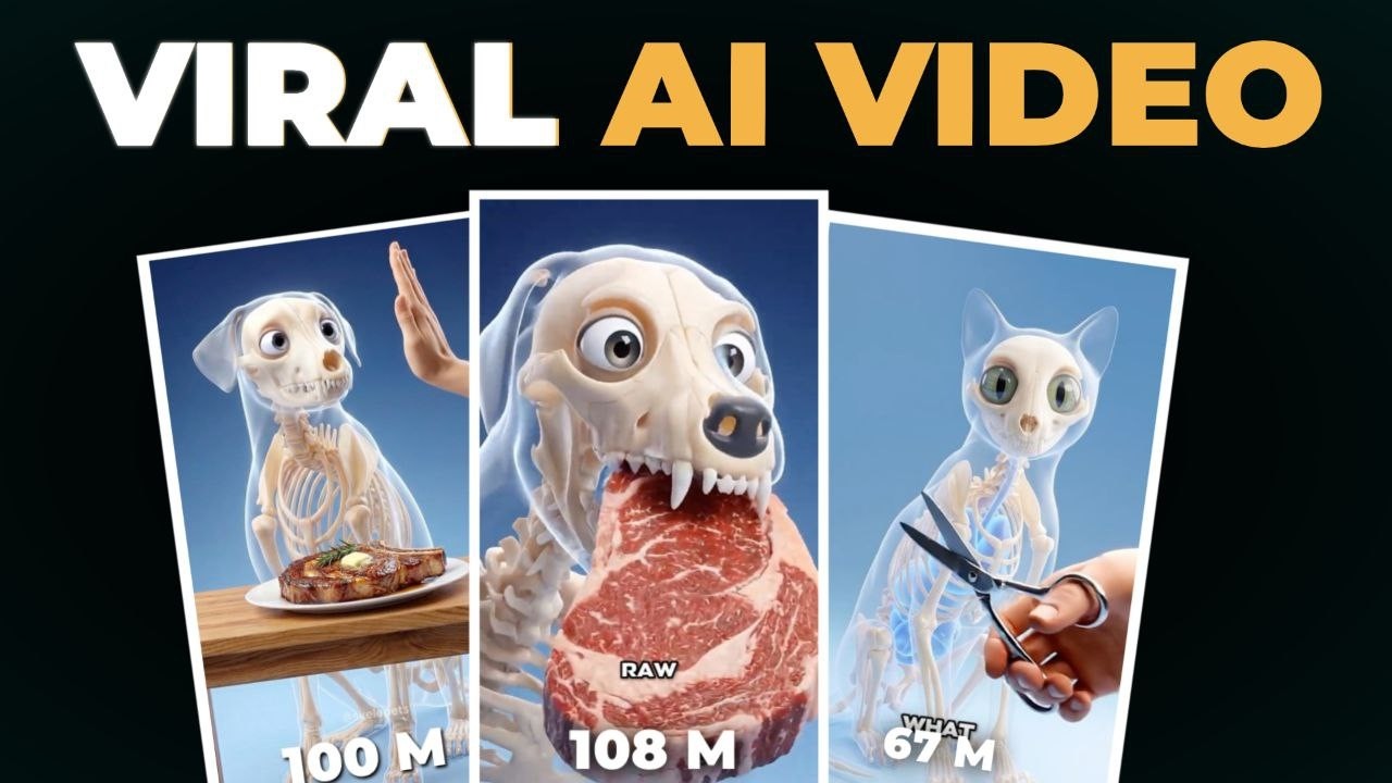 Create Viral Skeleton Shorts Using AI (Free Method)