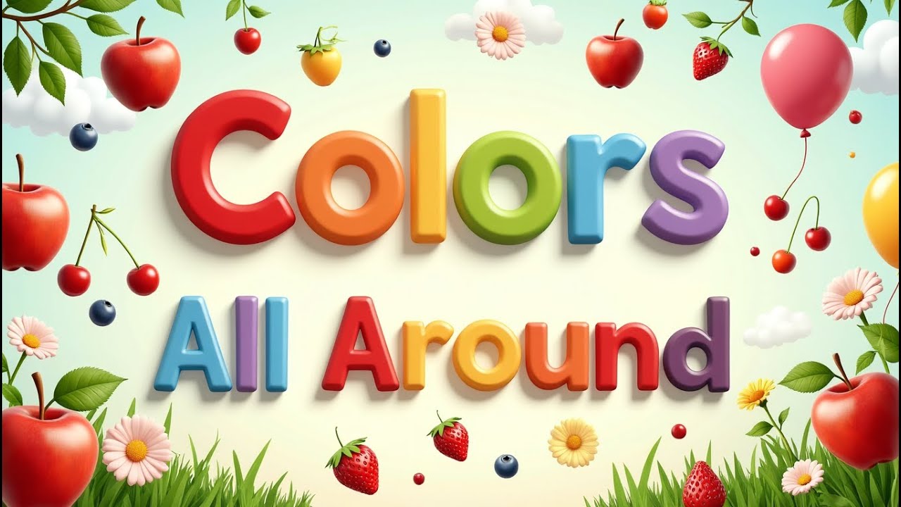 🎨 Colors All Around | Learn Colors Song for Kids ✅