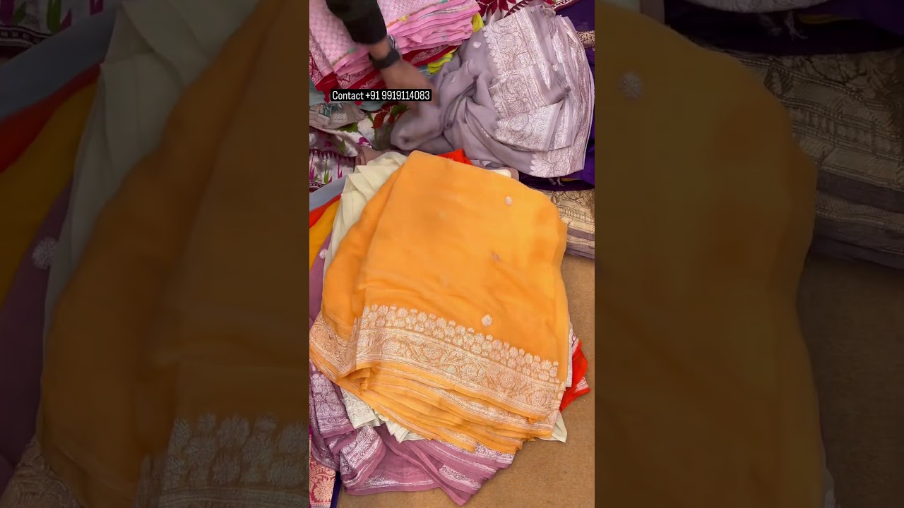 pure Khaddi chiffon Georgette Silver Kadwa Buti Saree Mysori Banarasi Khaddi Chiffon handloom Sarees