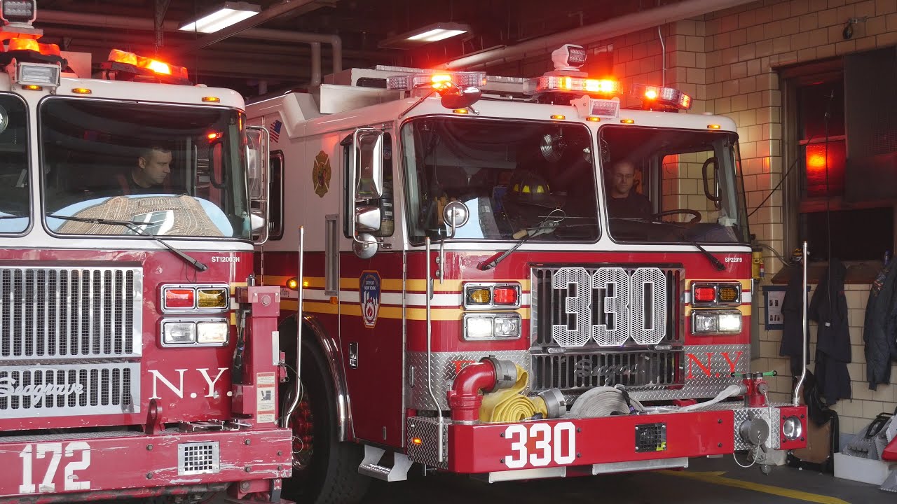 *Rumbler* Stove Fire for Brand New FDNY Engine 330 and Tower Ladder 172 11/24/22