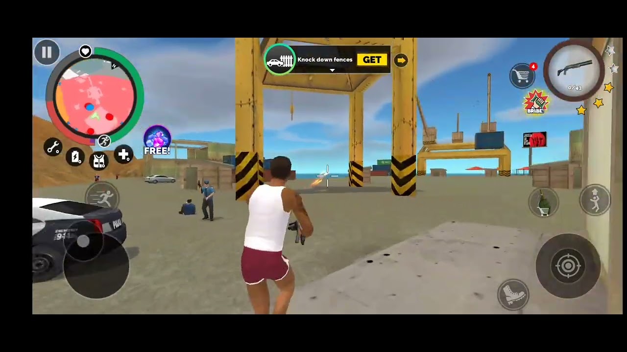 Vicktar ko maar. Daala ree🤣#subscribe youtube gaming video 😎 police officer ko bhi maar diya victor 