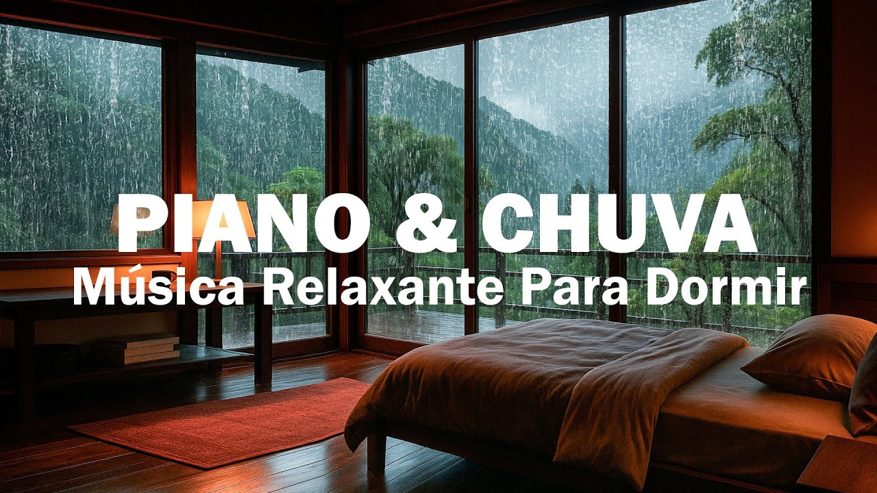 Música Relaxante para Dormir – Piano Delicado e Chuva Natural para Sono Profundo Contra Ansiedade