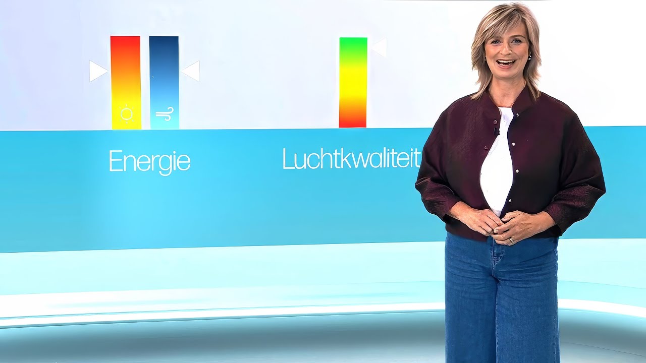 Weervrouw Sabine Hagedoren met het Vlaamse weerbericht van vrijdag 24 oktober 2025 op VRT 1
