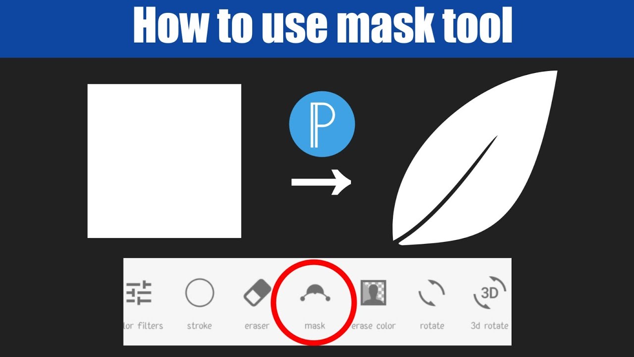 How to use &lsquo;Mask&rsquo; tool in Pixellab | Pixellab Design #pixellab #mask