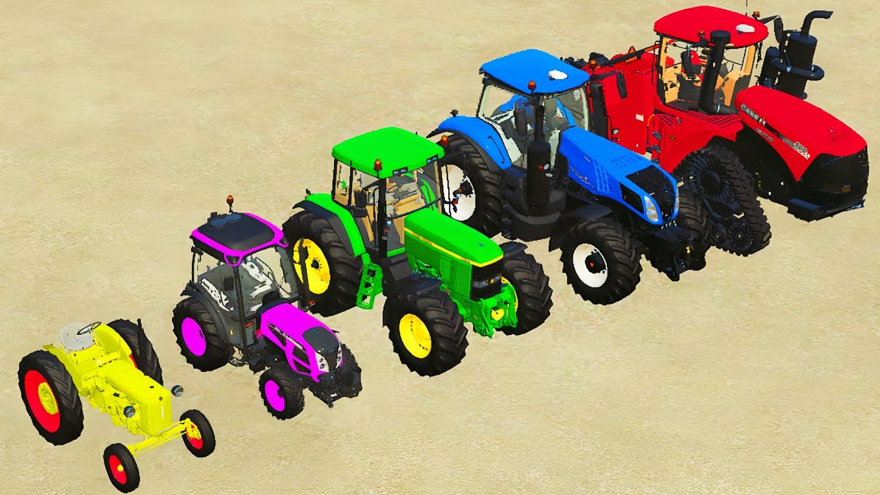 CHALLENGE Work With TRACTOR COLOR VS OBSTACLES Hard | Farming Simulator 22