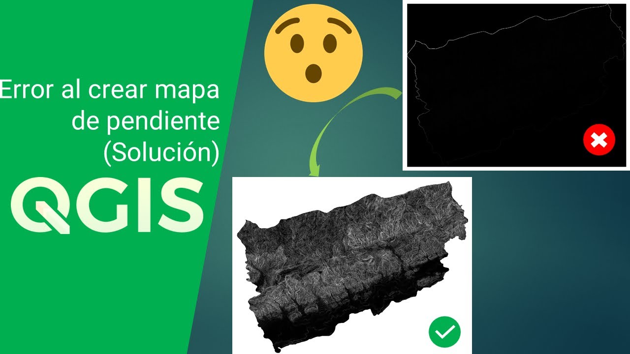 Error al crear mapa de pendiente (valores oscuros) Solución