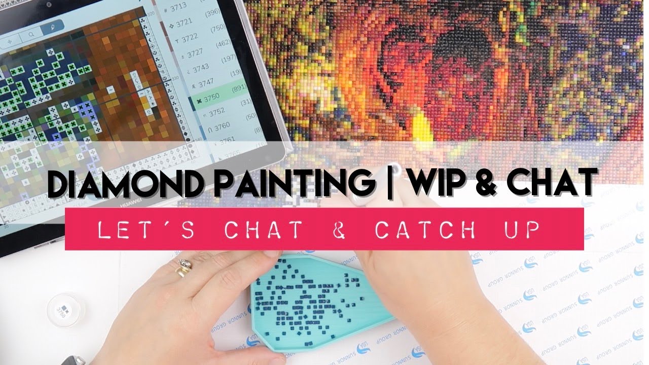 Diamond Painting WIP & Waffle | HAED Massive Project