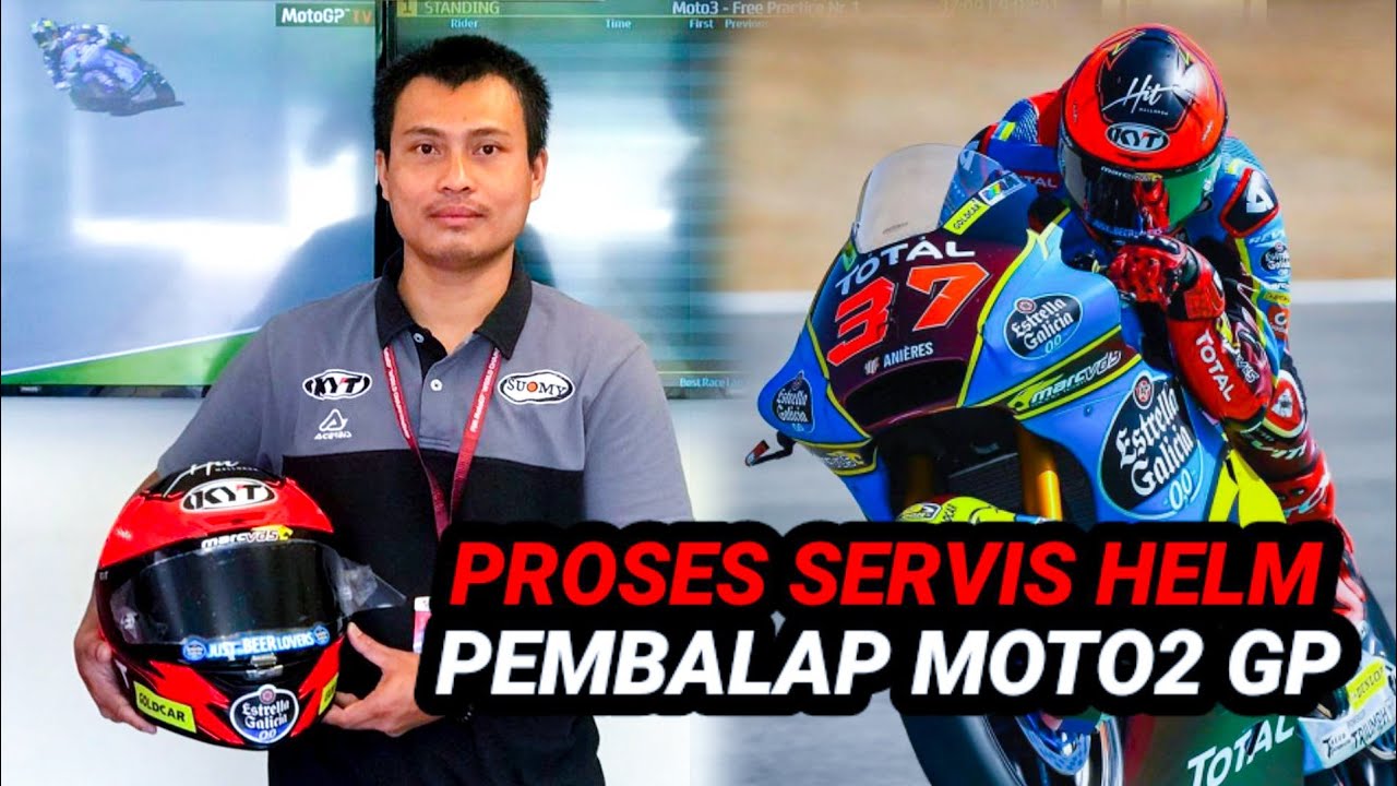 BEGINI PROSES SAYA SERVIS HELM PEMBALAP