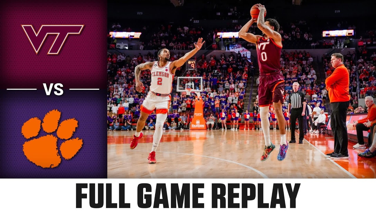 Virginia Tech vs. Clemson Full Game Replay | 2025-26 ACC Men's Basketball