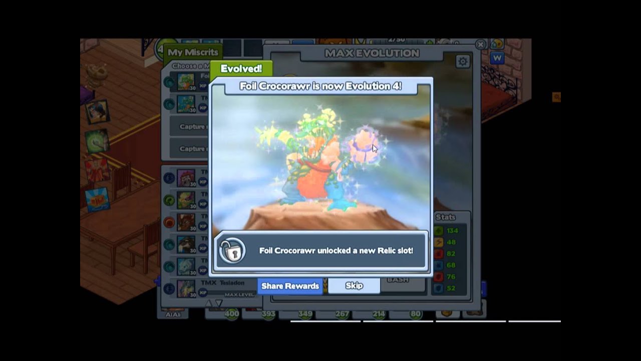 Miscrits Foil Rockodile lvl 30