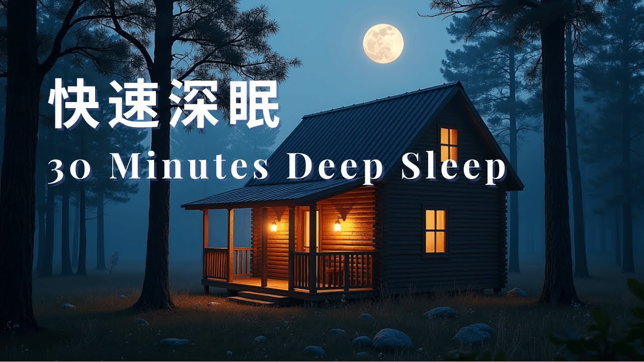 Forest Cabin Night -  Music To Put You To Peaceful Sleep • Improve Insomnia • Heal Negative Emotions