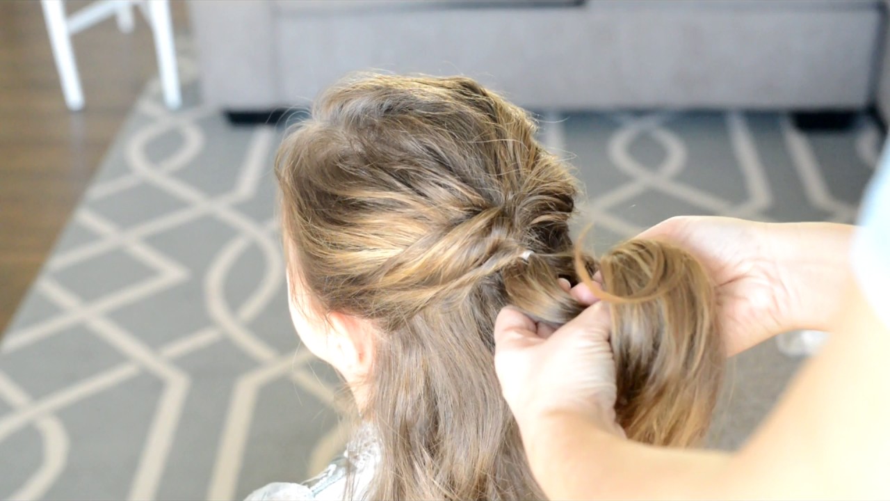Flower girl hairstyles - half up