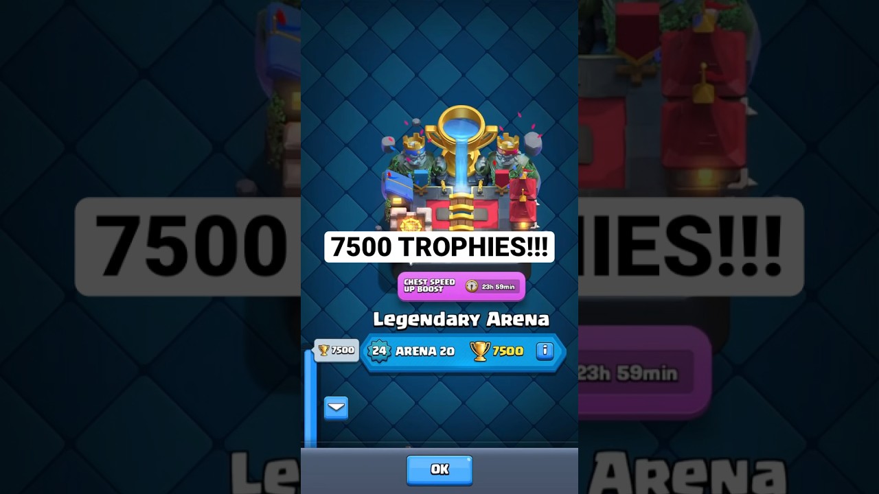 I GOT 7500 TROPHIES IN CLASH ROYALE