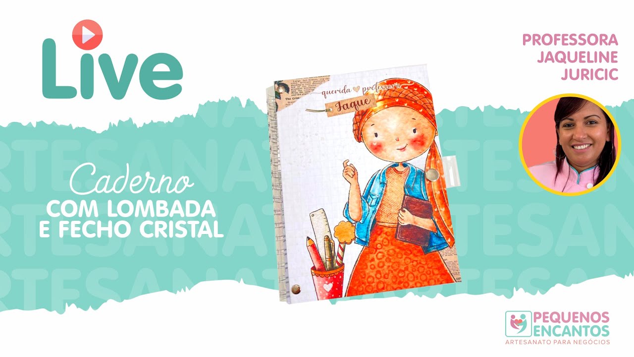 Curso de encadernação - Caderno com Wire-o Embutido e Fecho Cristal