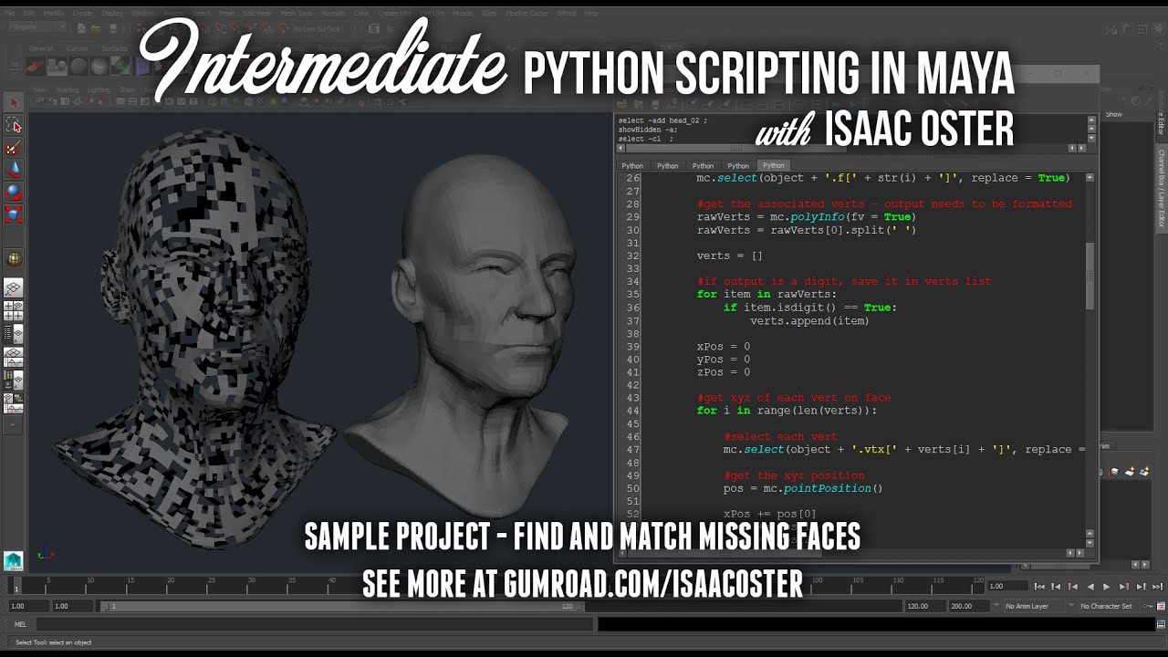 Intermediate Python in Maya, Sample Tutorial - Ch. 01
