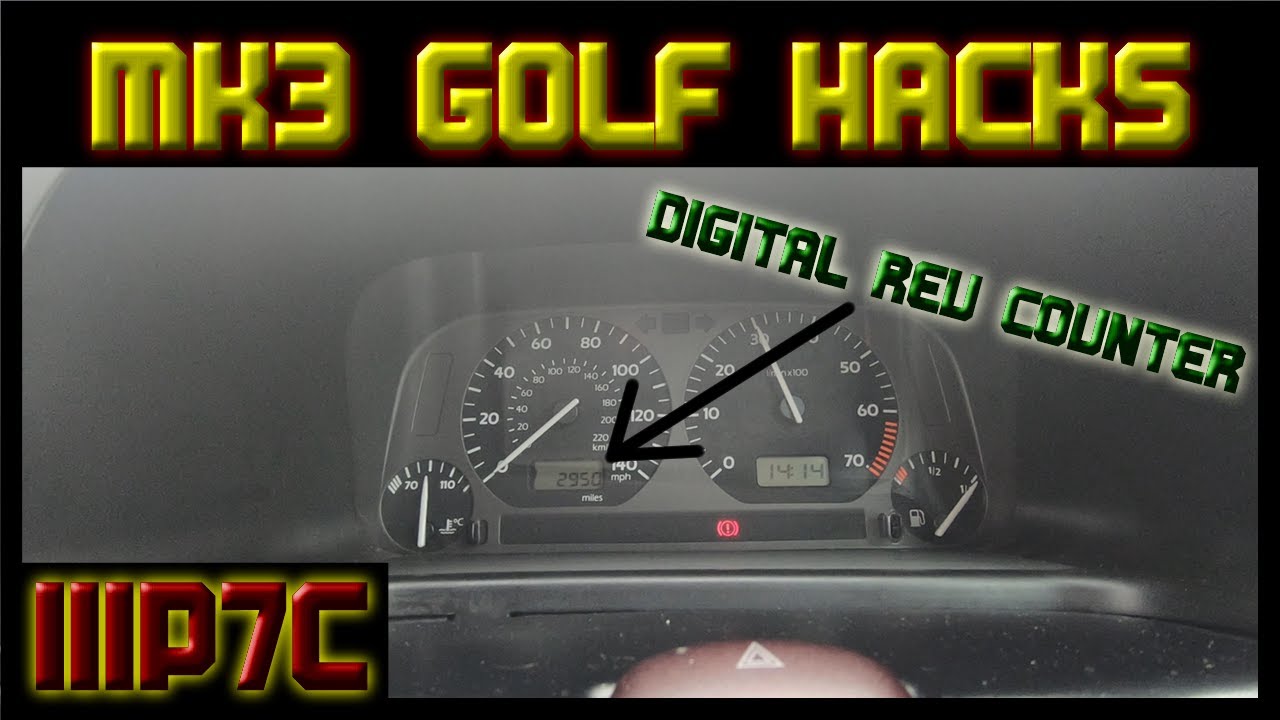 VW GOLF MK3 HACKS TUTORIAL PT1 *DIGITAL REV COUNTER*